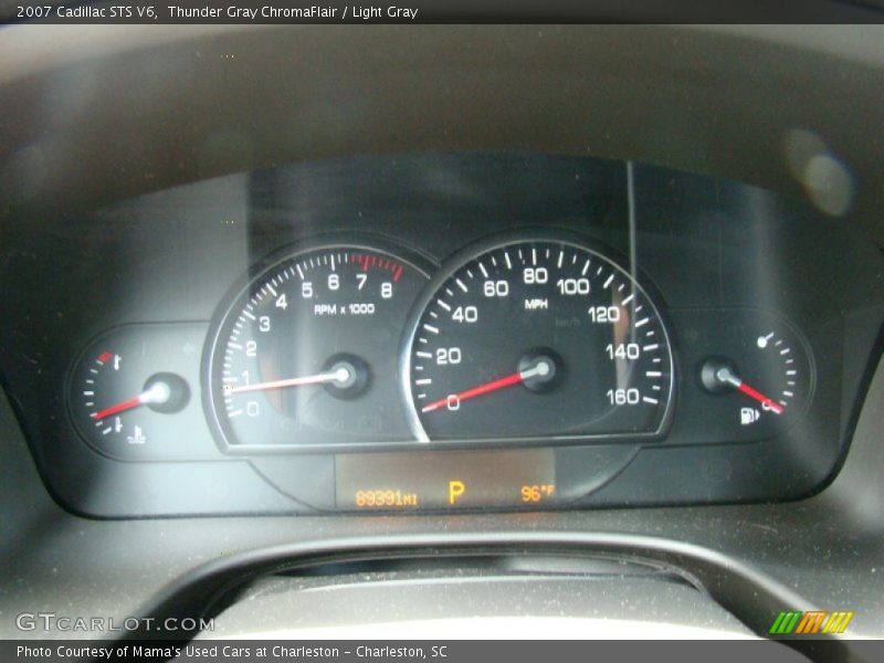 Thunder Gray ChromaFlair / Light Gray 2007 Cadillac STS V6