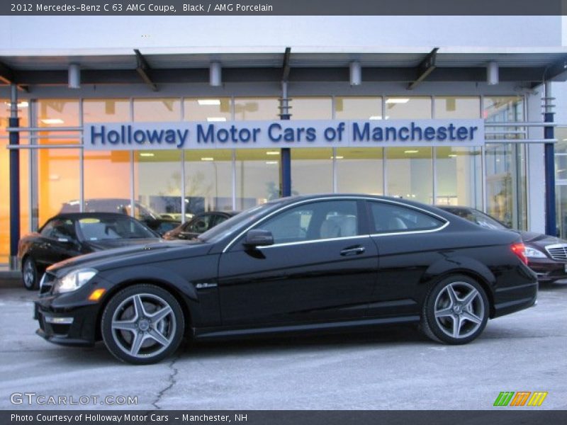 Black / AMG Porcelain 2012 Mercedes-Benz C 63 AMG Coupe