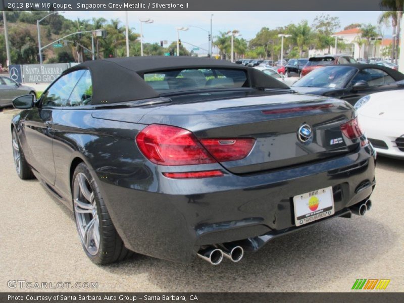 Singapore Grey Metallic / Silverstone II 2013 BMW M6 Coupe