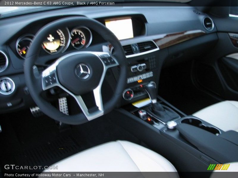 Black / AMG Porcelain 2012 Mercedes-Benz C 63 AMG Coupe