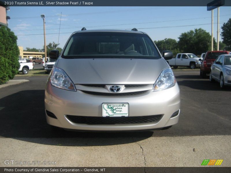 Silver Shadow Pearl / Taupe 2010 Toyota Sienna LE