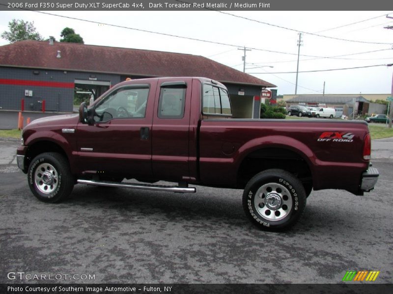 2006 F350 Super Duty XLT SuperCab 4x4 Dark Toreador Red Metallic