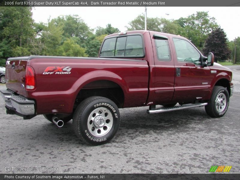 2006 F350 Super Duty XLT SuperCab 4x4 Dark Toreador Red Metallic