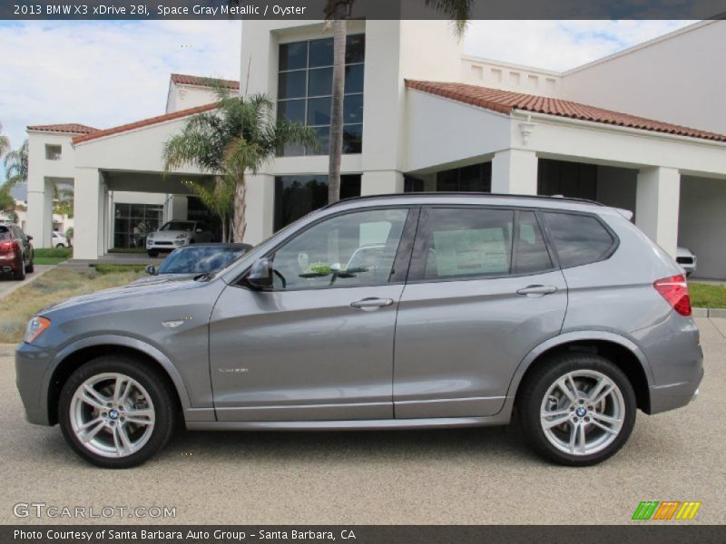 Space Gray Metallic / Oyster 2013 BMW X3 xDrive 28i