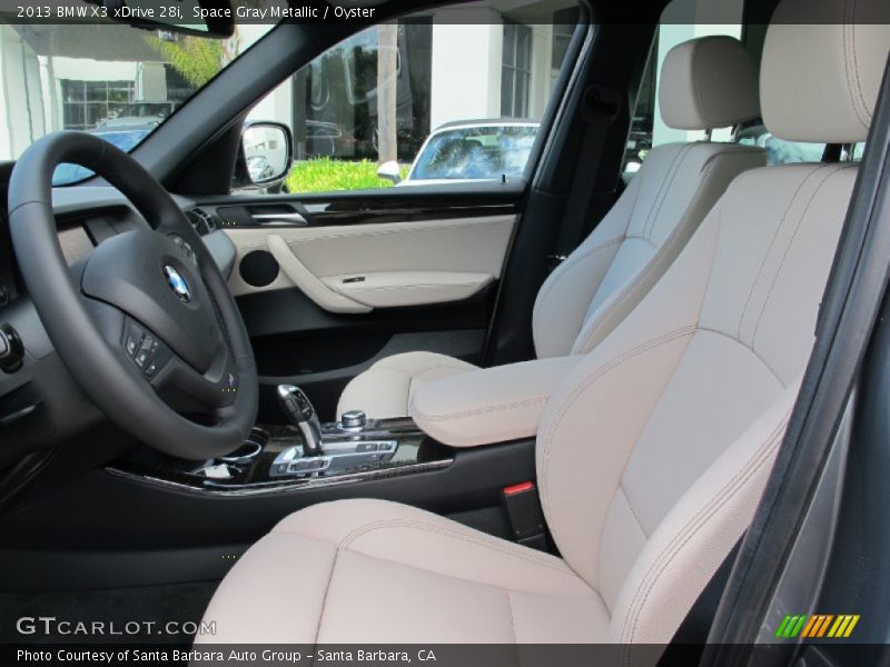 Space Gray Metallic / Oyster 2013 BMW X3 xDrive 28i