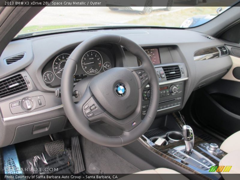 Space Gray Metallic / Oyster 2013 BMW X3 xDrive 28i