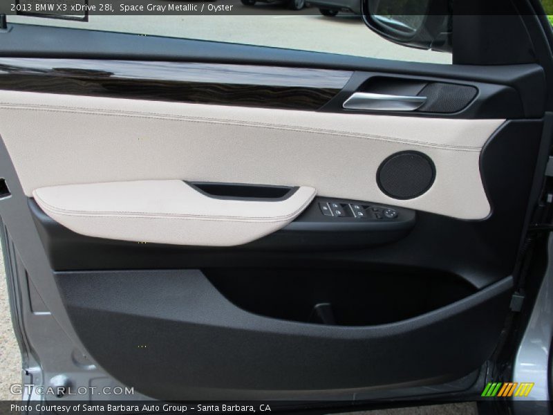 Space Gray Metallic / Oyster 2013 BMW X3 xDrive 28i