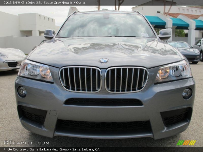 Space Gray Metallic / Oyster 2013 BMW X3 xDrive 28i