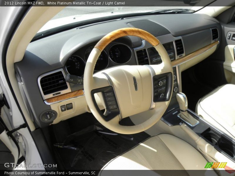 White Platinum Metallic Tri-Coat / Light Camel 2012 Lincoln MKZ FWD
