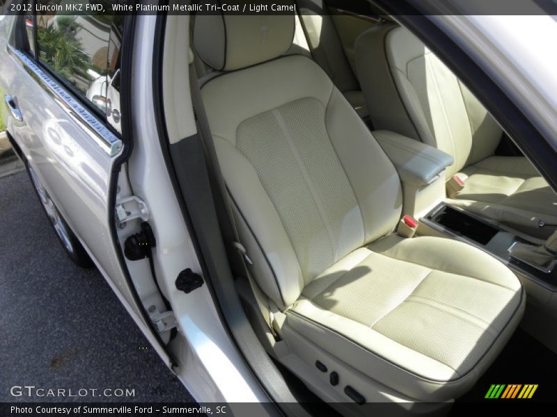 White Platinum Metallic Tri-Coat / Light Camel 2012 Lincoln MKZ FWD