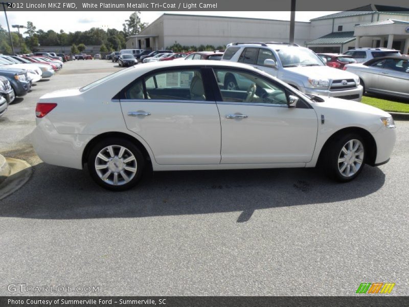 White Platinum Metallic Tri-Coat / Light Camel 2012 Lincoln MKZ FWD