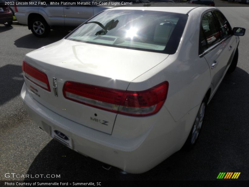 White Platinum Metallic Tri-Coat / Light Camel 2012 Lincoln MKZ FWD