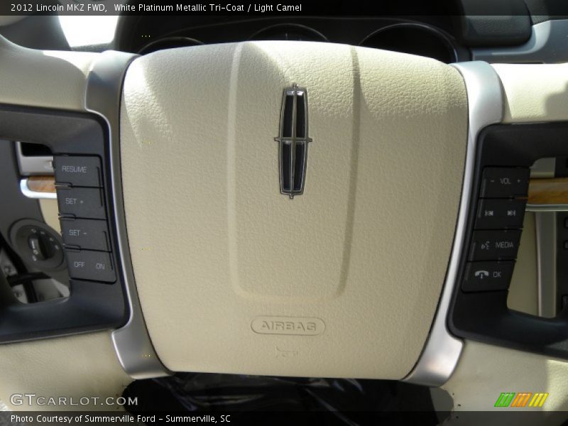White Platinum Metallic Tri-Coat / Light Camel 2012 Lincoln MKZ FWD