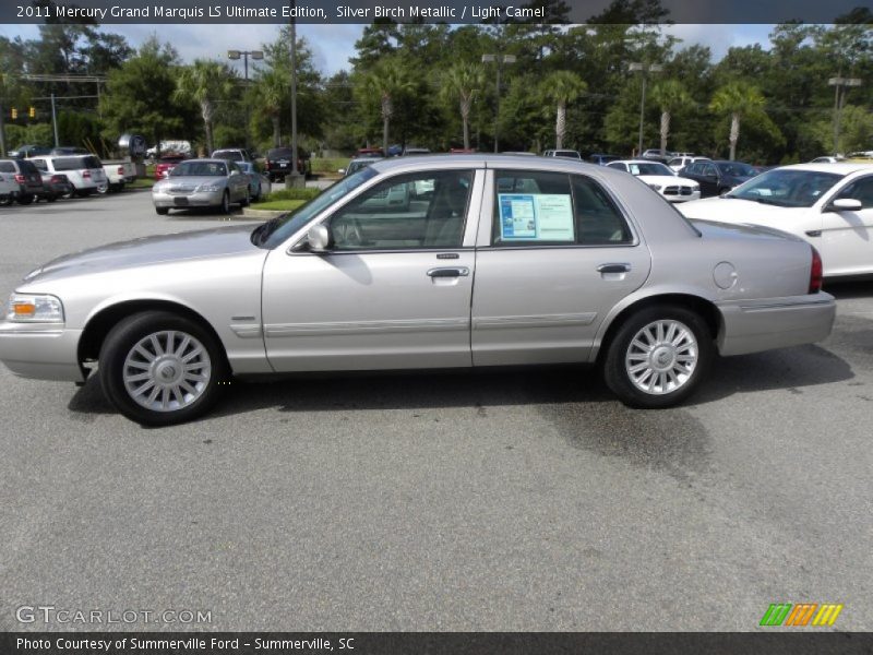Silver Birch Metallic / Light Camel 2011 Mercury Grand Marquis LS Ultimate Edition