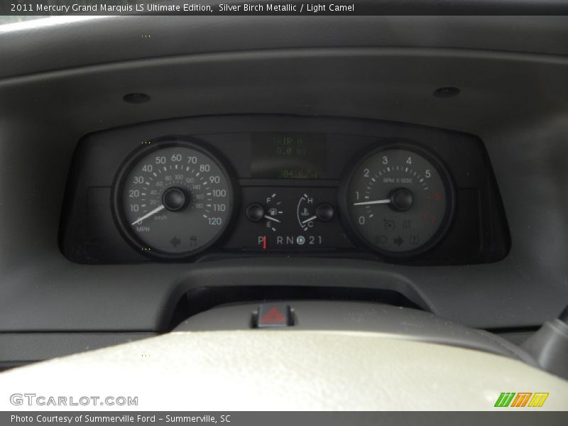 Silver Birch Metallic / Light Camel 2011 Mercury Grand Marquis LS Ultimate Edition