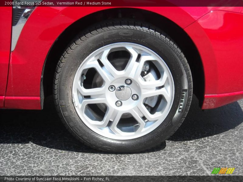 Vermillion Red / Medium Stone 2008 Ford Focus SES Sedan