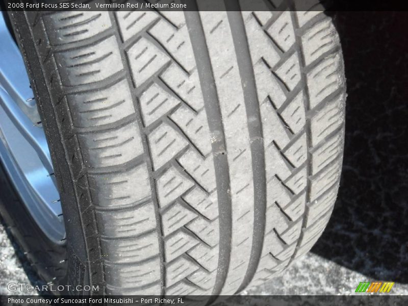 Vermillion Red / Medium Stone 2008 Ford Focus SES Sedan