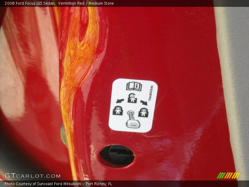 Vermillion Red / Medium Stone 2008 Ford Focus SES Sedan