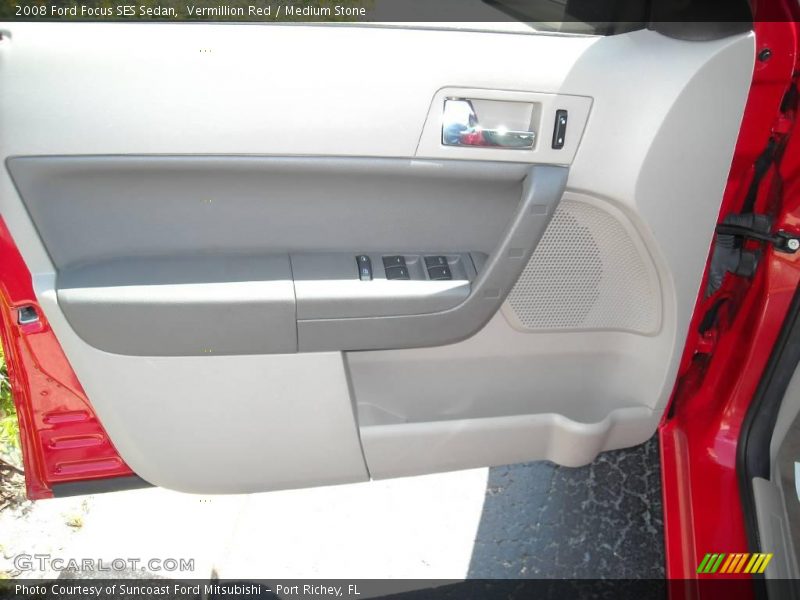 Vermillion Red / Medium Stone 2008 Ford Focus SES Sedan