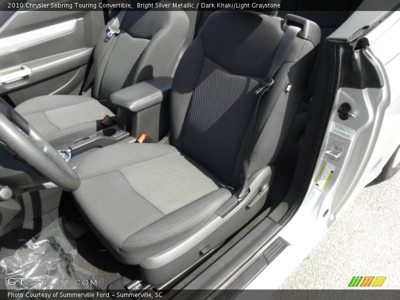 Bright Silver Metallic / Dark Khaki/Light Graystone 2010 Chrysler Sebring Touring Convertible