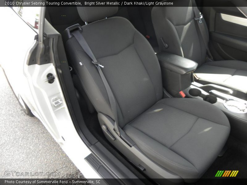 Bright Silver Metallic / Dark Khaki/Light Graystone 2010 Chrysler Sebring Touring Convertible