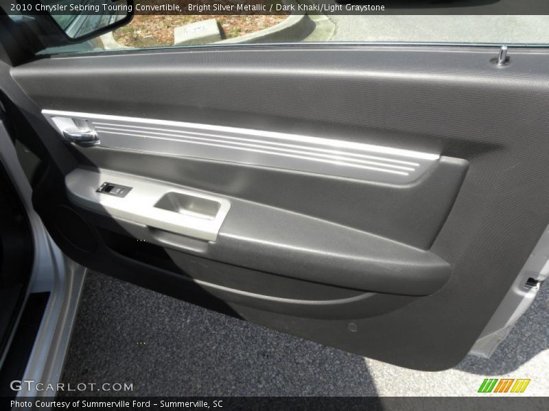 Bright Silver Metallic / Dark Khaki/Light Graystone 2010 Chrysler Sebring Touring Convertible