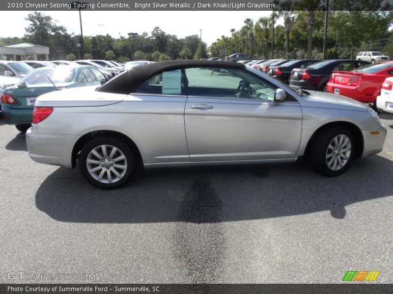 Bright Silver Metallic / Dark Khaki/Light Graystone 2010 Chrysler Sebring Touring Convertible