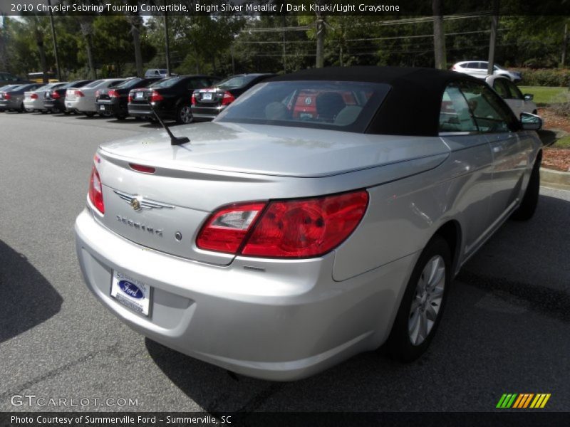 Bright Silver Metallic / Dark Khaki/Light Graystone 2010 Chrysler Sebring Touring Convertible