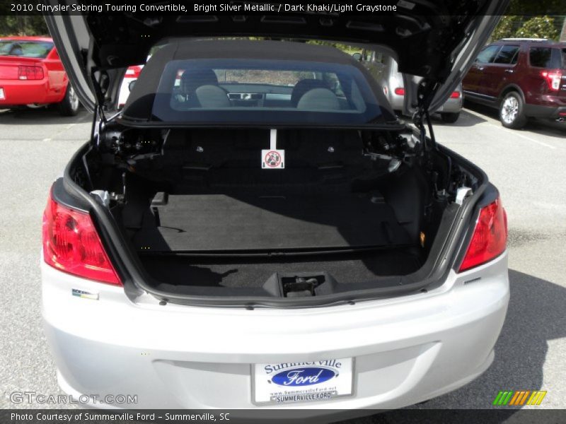 Bright Silver Metallic / Dark Khaki/Light Graystone 2010 Chrysler Sebring Touring Convertible