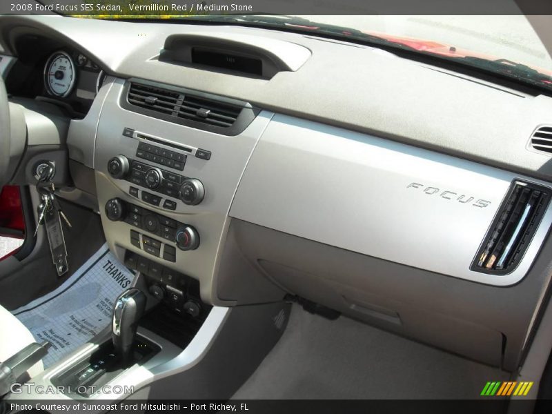 Vermillion Red / Medium Stone 2008 Ford Focus SES Sedan