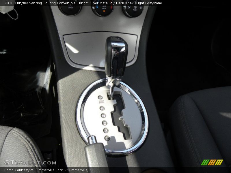 Bright Silver Metallic / Dark Khaki/Light Graystone 2010 Chrysler Sebring Touring Convertible