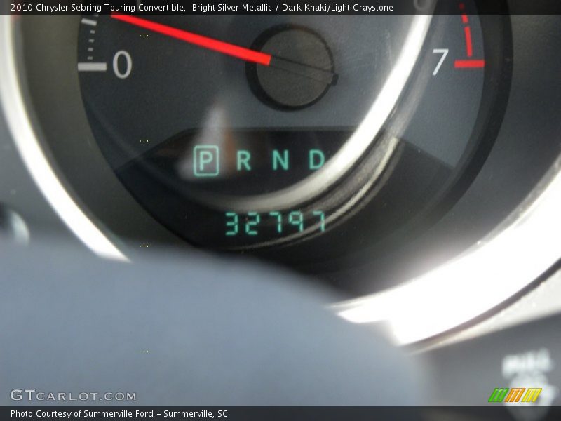 Bright Silver Metallic / Dark Khaki/Light Graystone 2010 Chrysler Sebring Touring Convertible