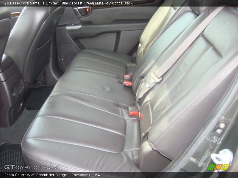 Black Forest Green Metallic / Cocoa Black 2010 Hyundai Santa Fe Limited