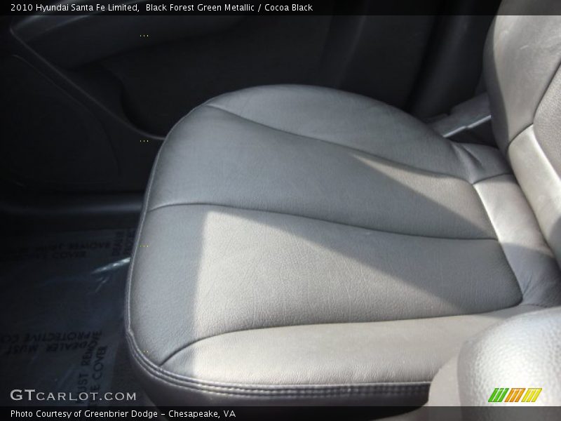 Black Forest Green Metallic / Cocoa Black 2010 Hyundai Santa Fe Limited