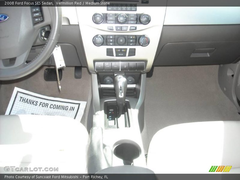 Vermillion Red / Medium Stone 2008 Ford Focus SES Sedan