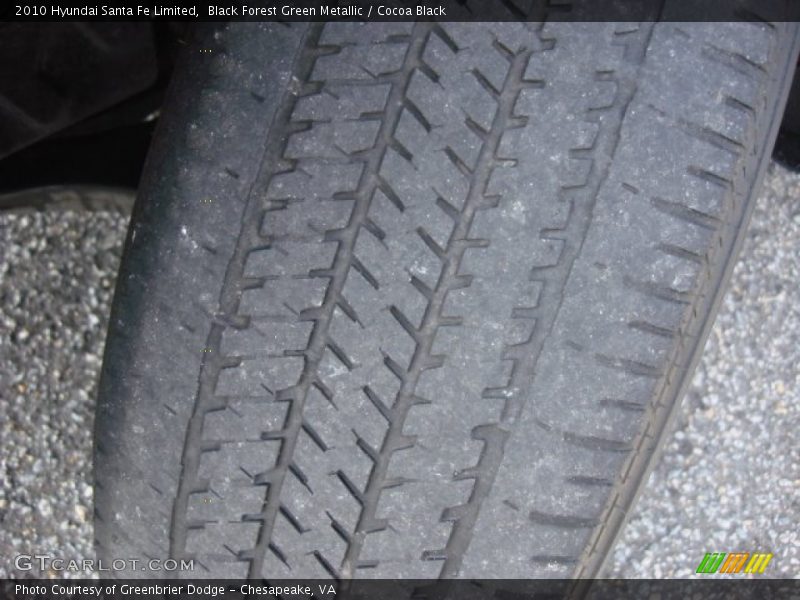 Black Forest Green Metallic / Cocoa Black 2010 Hyundai Santa Fe Limited
