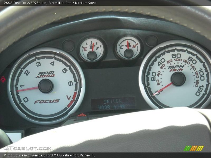 Vermillion Red / Medium Stone 2008 Ford Focus SES Sedan