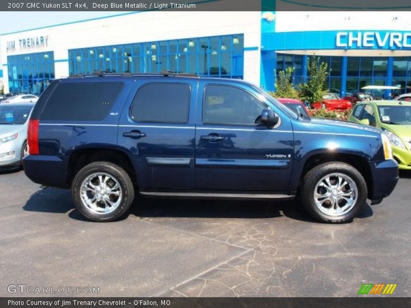 Deep Blue Metallic / Light Titanium 2007 GMC Yukon SLT 4x4