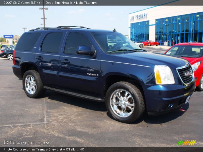 Deep Blue Metallic / Light Titanium 2007 GMC Yukon SLT 4x4