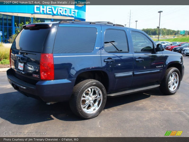 Deep Blue Metallic / Light Titanium 2007 GMC Yukon SLT 4x4