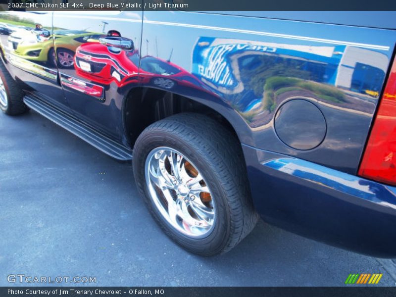 Deep Blue Metallic / Light Titanium 2007 GMC Yukon SLT 4x4