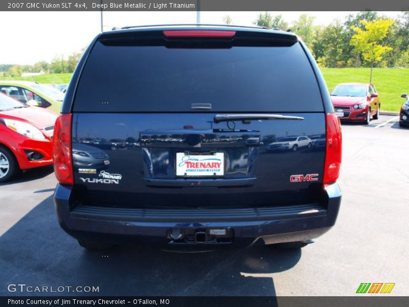 Deep Blue Metallic / Light Titanium 2007 GMC Yukon SLT 4x4