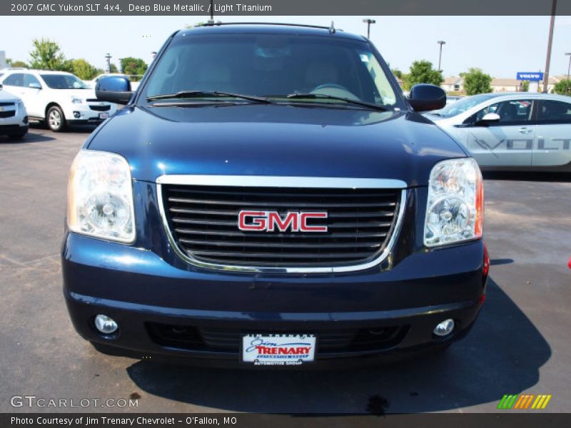 Deep Blue Metallic / Light Titanium 2007 GMC Yukon SLT 4x4