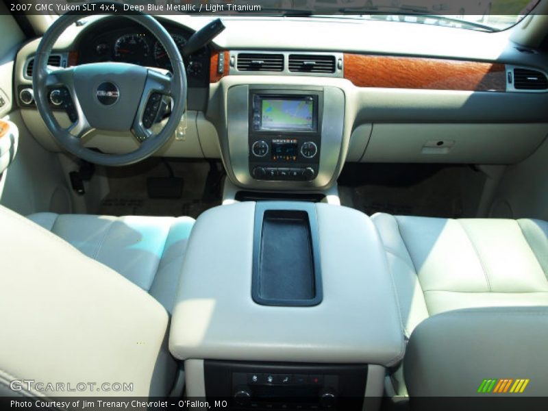 Deep Blue Metallic / Light Titanium 2007 GMC Yukon SLT 4x4