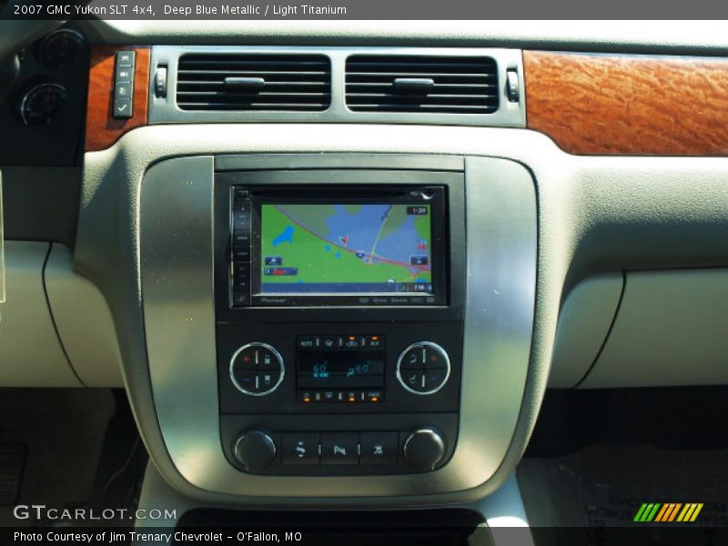 Deep Blue Metallic / Light Titanium 2007 GMC Yukon SLT 4x4