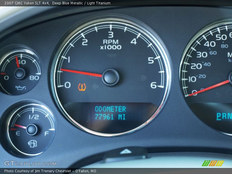 Deep Blue Metallic / Light Titanium 2007 GMC Yukon SLT 4x4