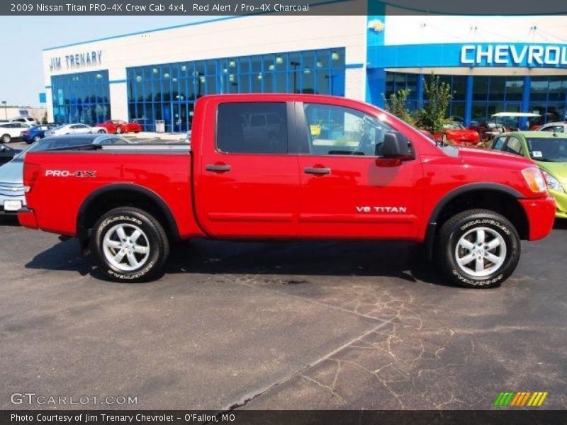 Red Alert / Pro-4X Charcoal 2009 Nissan Titan PRO-4X Crew Cab 4x4