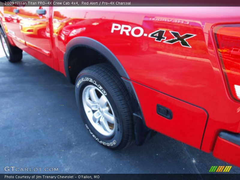 Red Alert / Pro-4X Charcoal 2009 Nissan Titan PRO-4X Crew Cab 4x4