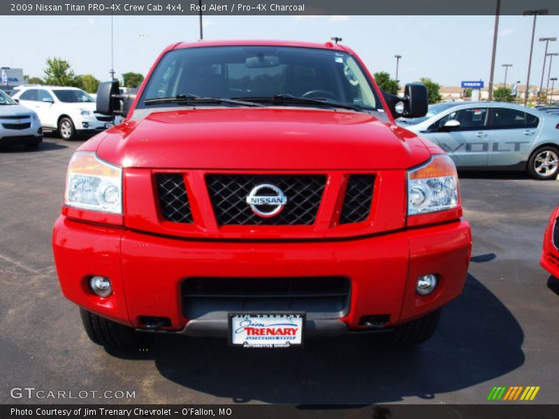 Red Alert / Pro-4X Charcoal 2009 Nissan Titan PRO-4X Crew Cab 4x4