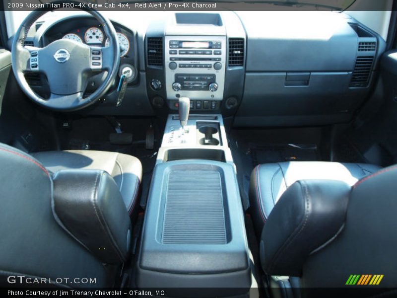 Red Alert / Pro-4X Charcoal 2009 Nissan Titan PRO-4X Crew Cab 4x4
